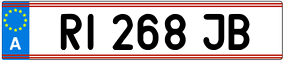 Trailer License Plate